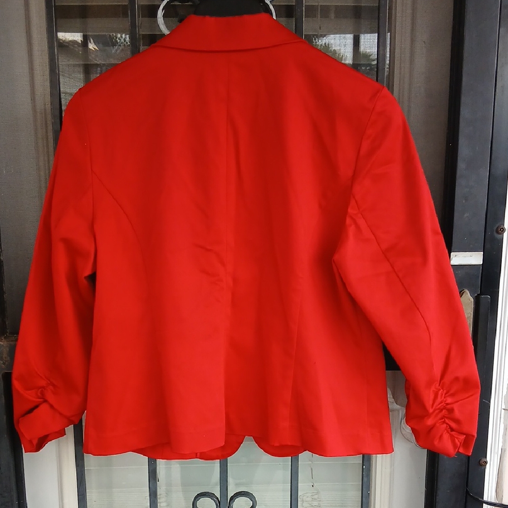 Ashley Stewart Vibrant RED Blazer - Picture 2 of 16